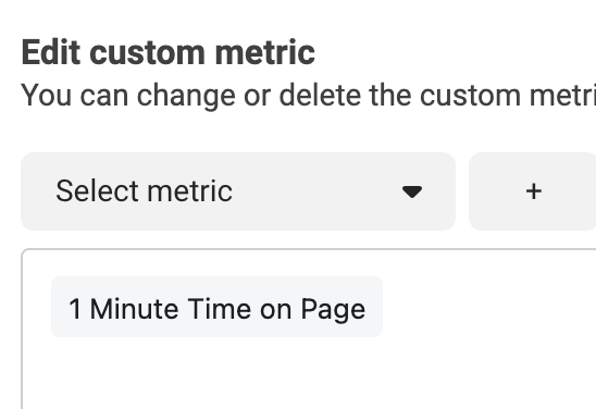 Custom Metrics